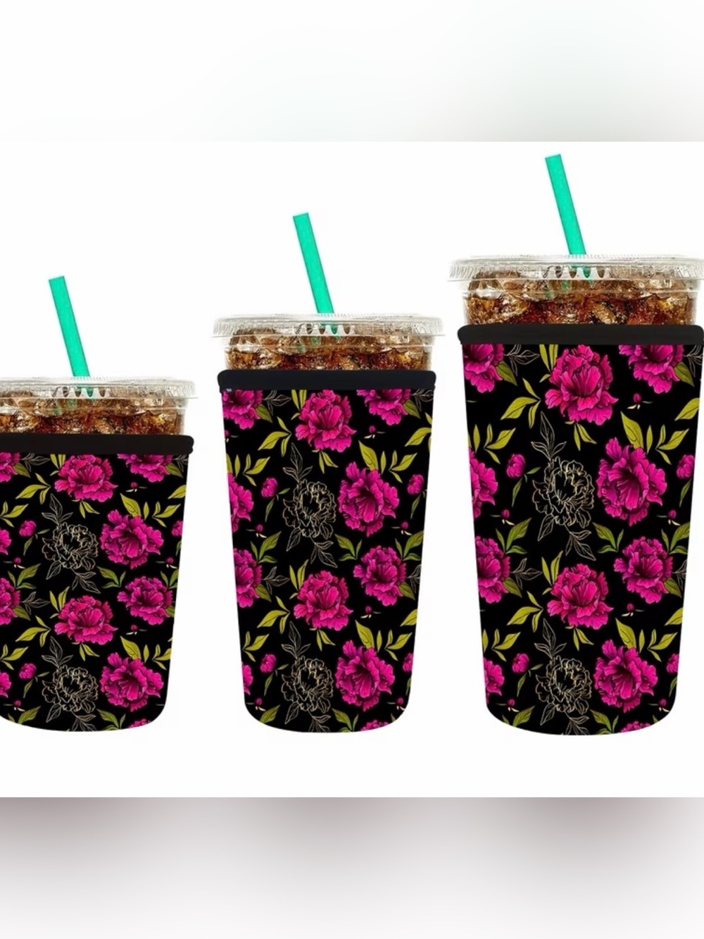 Isolated cup sleeve small med and large available pick your style and size - Picture 1 of 6